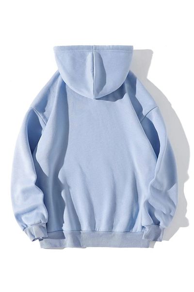 npLStore Hanorac oversize fără imprimeu cu glugă