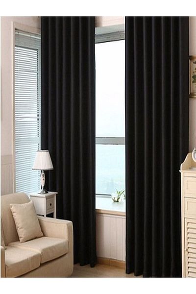 Elisya Home Blackout Curtain 2 Pieces Light Proof Sunshade Background Curtain Light Proof Background Curtain 2 Pieces