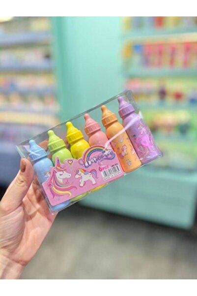 SAYAR Biberon Unicorn Fosforlu Kalem Seti 6 Lı