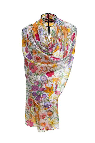 CASHMERE AND SİLK MAWLANA 100% Silk Shawl (110X173)