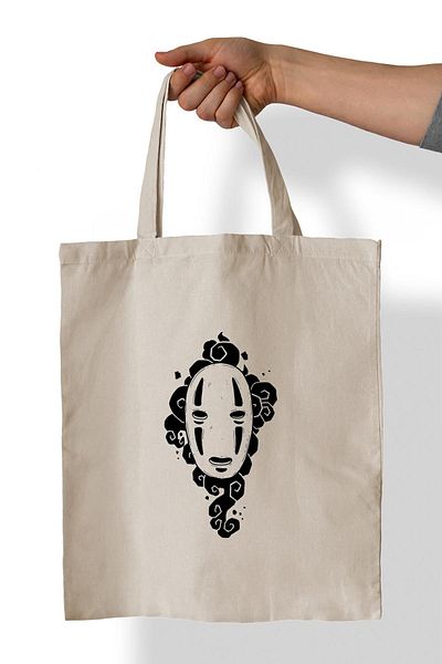 remonz No Name Printed 100% Cotton 35x38 cm υφασμάτινη τσάντα