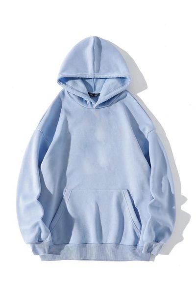 npLStore Hanorac oversize fără imprimeu cu glugă