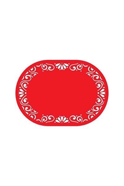 Artikel Kırmızı Keçe Amerikan Servisi, Supla 6'lı Servis Takım -451