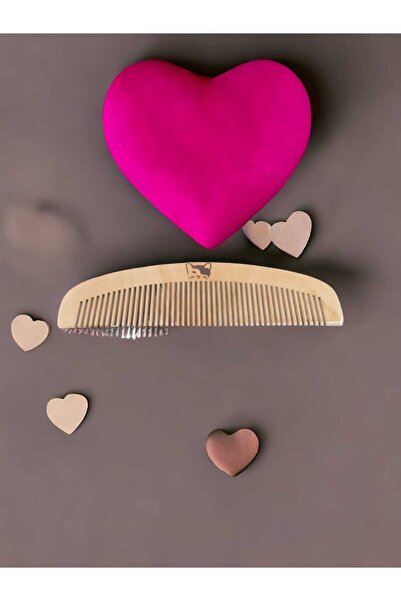 Ayana Cosmetic مشط كبير الحجم من AYANA AKASYA مصنوع من الخشب البيضاوي ذو الأس...