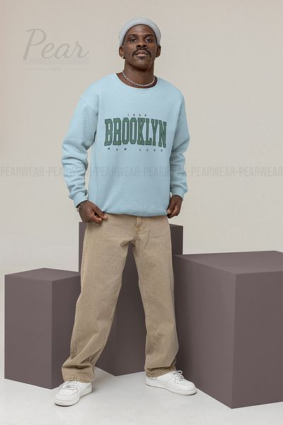 Pear Wear Ανδρικό φούτερ με στάμπα Brooklyn