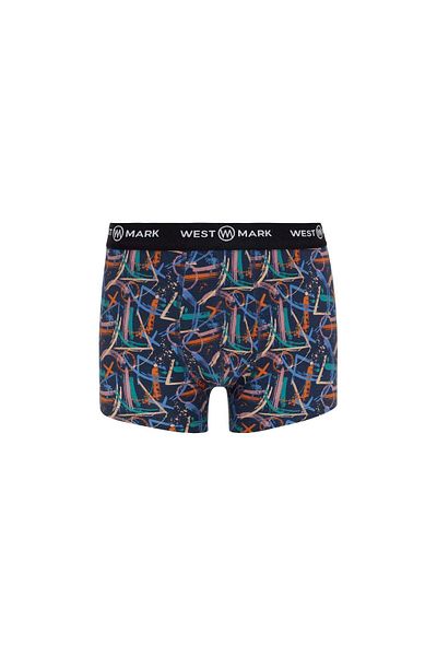 WESTMARK LONDON Мъжки боксерки от 3 части в зелено-синьо с шарки OSCAR WINTER ICONS
