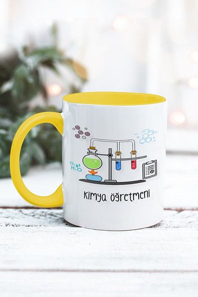 Yaprak Hediyelik كوب بتصميم معلم الكيمياء