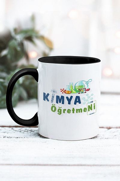 Yaprak Hediyelik كوب بتصميم معلم الكيمياء