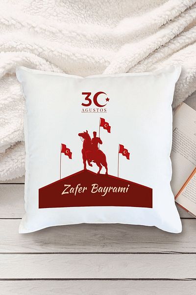 Yaprak Hediyelik 30 August Victory Day Designed Pillow