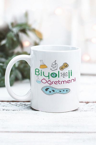 Yaprak Hediyelik كوب بتصميم معلم الأحياء