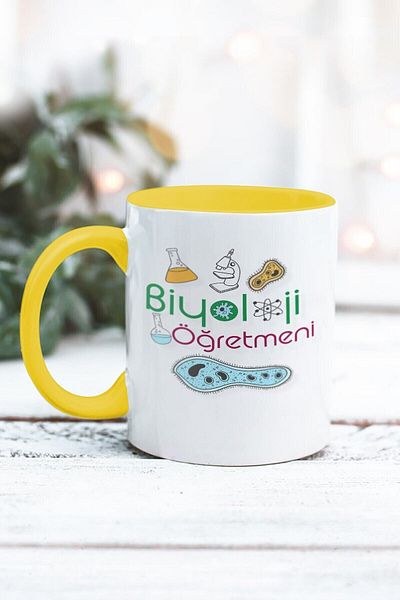 Yaprak Hediyelik كوب بتصميم معلم الأحياء