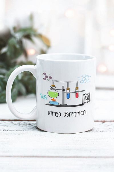 Yaprak Hediyelik كوب بتصميم معلم الكيمياء