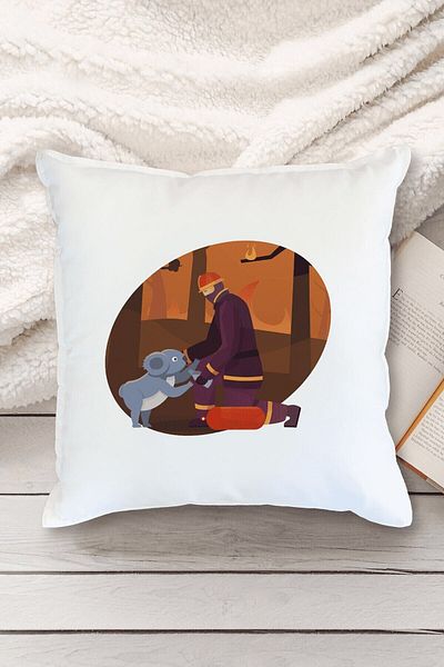 Yaprak Hediyelik Firefighter's Day Designed Pillow
