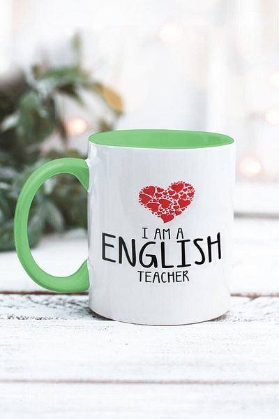 Yaprak Hediyelik كوب مصمم باللغة الإنجليزية