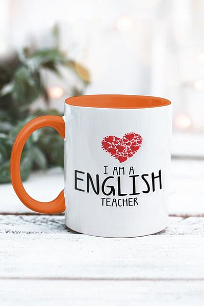 Yaprak Hediyelik كوب مصمم باللغة الإنجليزية