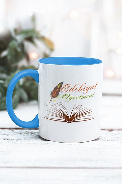 Yaprak Hediyelik كوب بتصميم معلم الأدب