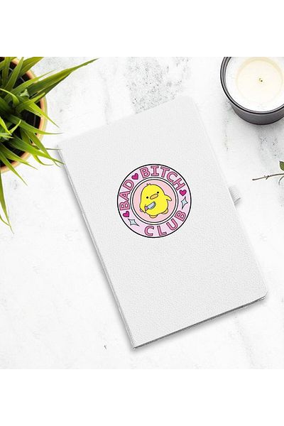 Yaprak Hediyelik Lover Printed White Agenda Model 2