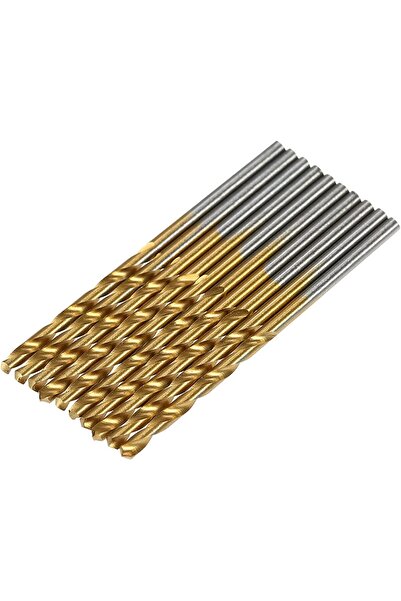 MertTools HSS Kaplama Titanyum Yüksek Hızlı Çelik 3,2 mm 10 Adet