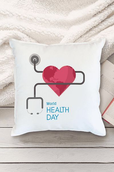 Yaprak Hediyelik World Heart Day Designed Pillow