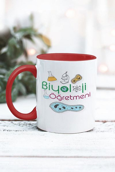 Yaprak Hediyelik كوب بتصميم معلم الأحياء