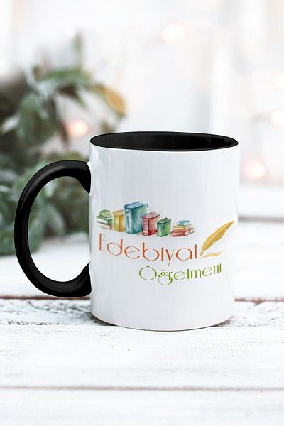Yaprak Hediyelik كوب بتصميم معلم الأدب
