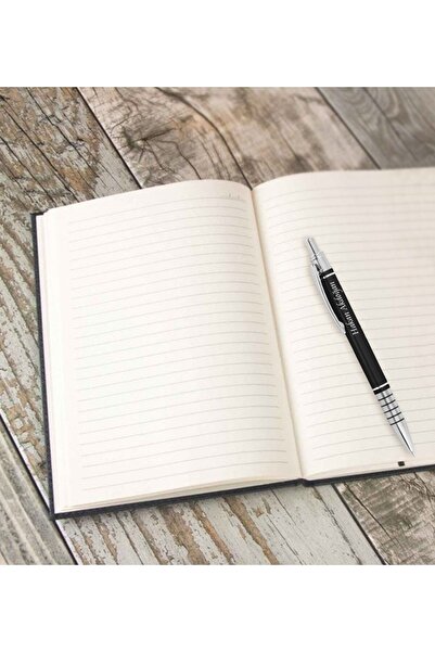 Yaprak Hediyelik Kişiye Özel Ajanda Kalem Seti