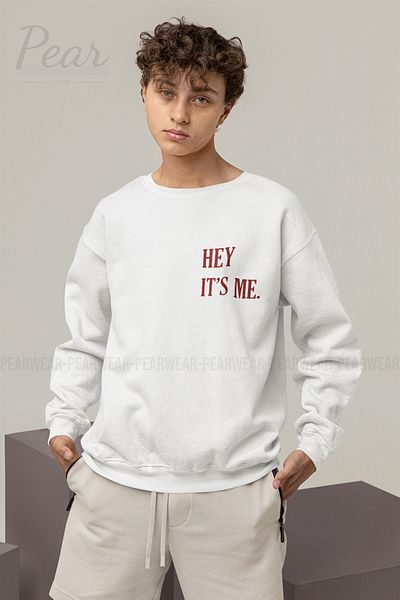 Pear Wear Мъжки суитшърт с щампа Hey It's Me