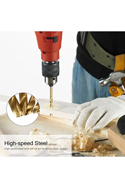 MertTools HSS Kaplama Titanyum Yüksek Hızlı Çelik 3,2 mm 10 Adet