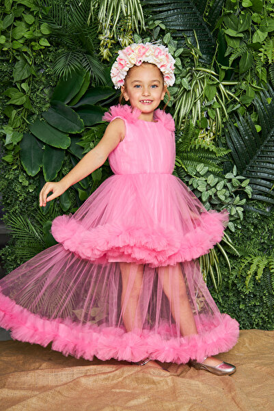 zühre balaban Kız Çocuk Pembe Abiye Elbise Pink Dress