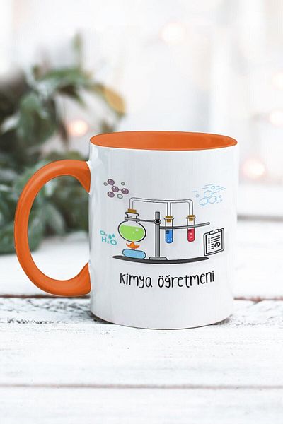 Yaprak Hediyelik كوب بتصميم معلم الكيمياء