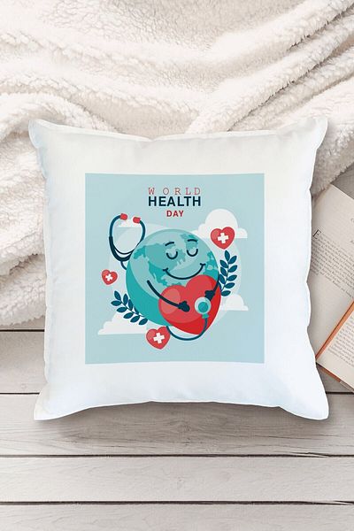 Yaprak Hediyelik World Heart Day Designed Pillow