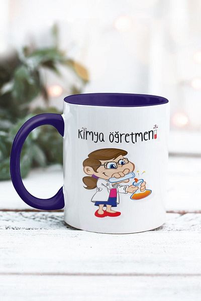 Yaprak Hediyelik كوب بتصميم معلم الكيمياء