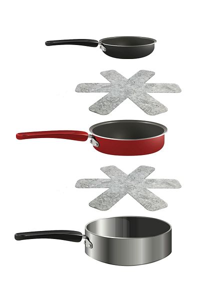 Artikel Set of 3 Pans, Pots and Pyrex Protective Anti-Scratch Felt