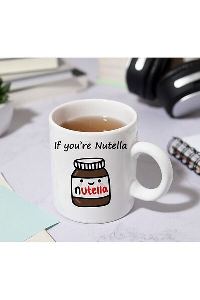 Yaprak Hediyelik If You're Nutella Written Mug