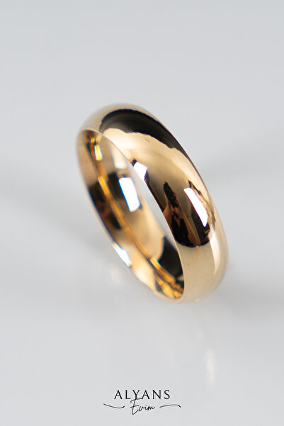 Genel Markalar 5mm Bombeli Gümüş Alyans , Nişan Yüzüğü , Klasik Alyans , 925 Ayar Gümüş Alyans