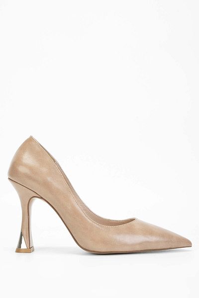 Tamer Tanca Women's Vegan Beige Stiletto Shoes
