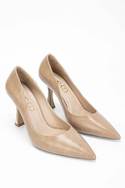 Tamer Tanca Women's Vegan Beige Stiletto Shoes