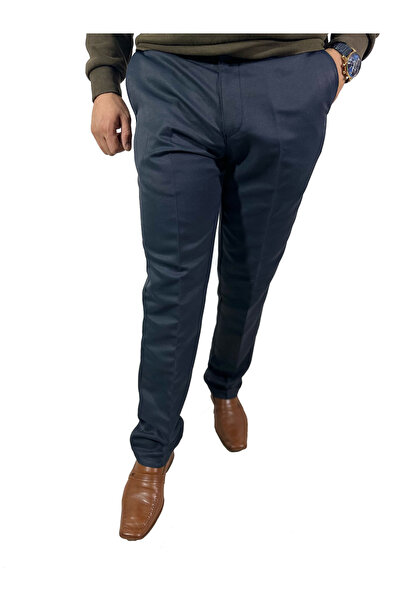 DYNAMO Men's Classic Cut Linen Trousers-1328