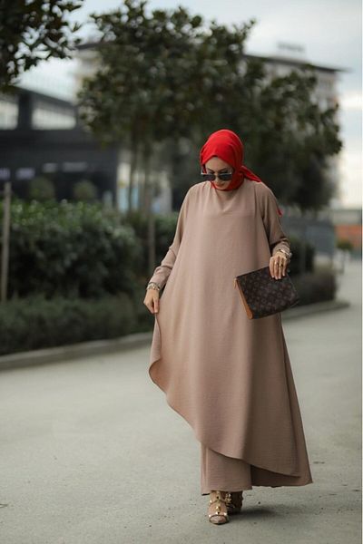 NS Moda Hera Mink Model Hijab Dress - Ayrobin Model-508