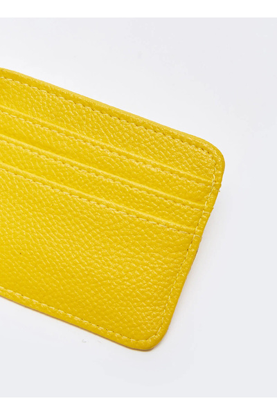 The Noir Leather Sari Mini Kadın Kartlık
