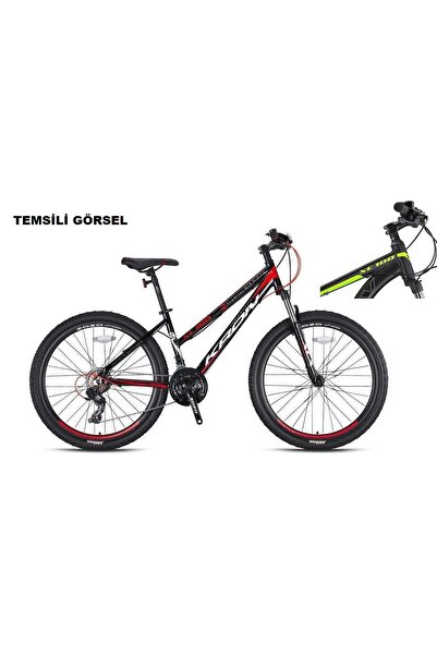 Kron 27.5J KRON XC 100 LADY DAĞ BİSİKLETİ - SİYAH GRİ NEON SARI- 38 KADRO