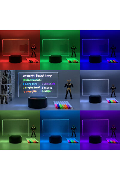 YENİTECH Yenitech Sevgililer Günü Hediyesi Kalemli Silinen Led Işıklı Mesaj N...