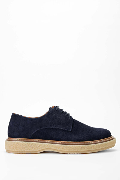 Tamer Tanca Ανδρικά casual παπούτσια από γνήσιο δέρμα Navy Blue Suede