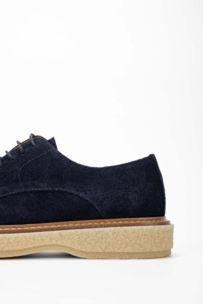 Tamer Tanca Ανδρικά casual παπούτσια από γνήσιο δέρμα Navy Blue Suede