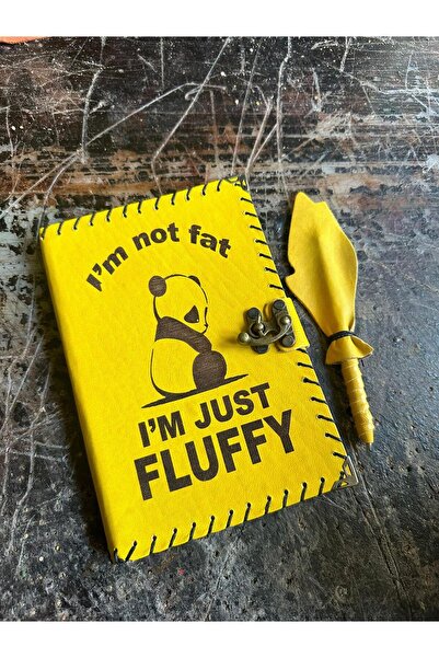 zarif atölye Я не товстий детальний шкіряний блокнот для подарунків