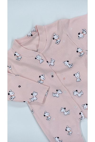 Nayinom Hobbe Baby Dog Motif Baby Rompers 1-3-6 Months