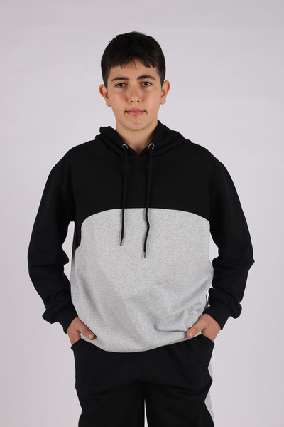 İnciTekstil GARNIY CHILDREN'S Tracksuit SET WITH HOOD AND POCKET