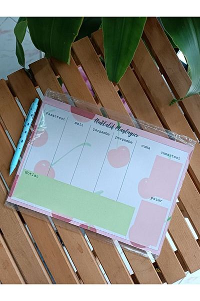 EyER Shoping مخطط سطح المكتب مقاس A4 لوحة الملاحظات Memopad Checklist Notepad باللون الأخضر