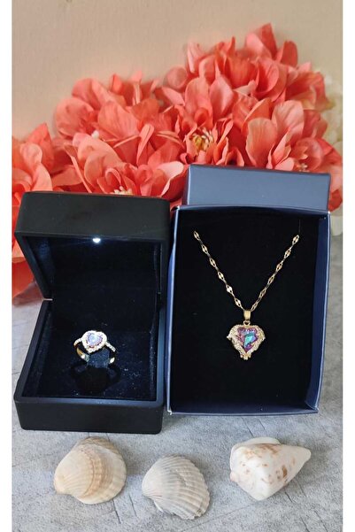 HKN AVM ACCESSORİES Işıklı Kutuda 's Yüzük Ciddi Ilişki Yüzük Okyanus Melek K...