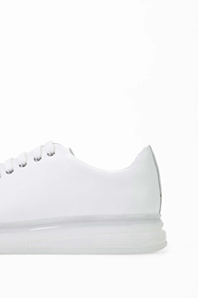 Tamer Tanca Weiße Herren-Sneakers aus echtem Leder – Sportschuhe